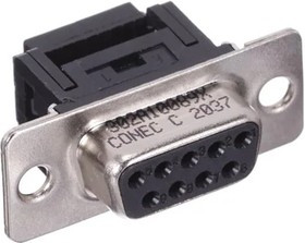 302A10089X, D-Sub Standard Connectors 9 POS F IDC D-SUB METAL SHELL
