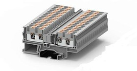 TP4-4-GY, Клемма на Din-рейку 4 конт push-in 4 мм2 проходн. сер.