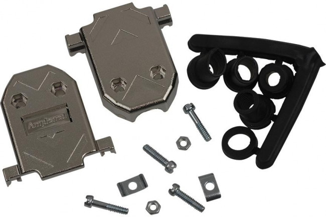 17E-1725-2, D-Sub Backshells 15P METALLIZED 2 PIECE BACKSHELL