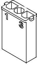 1726732003, Корпус разъема прямоугольный 7.5мм 1x3P 3 1 NO P=7.5мм 1726732003, Корпус разъема прямоугольный 7.5мм 1x3P 3 1 NO P=7.5мм