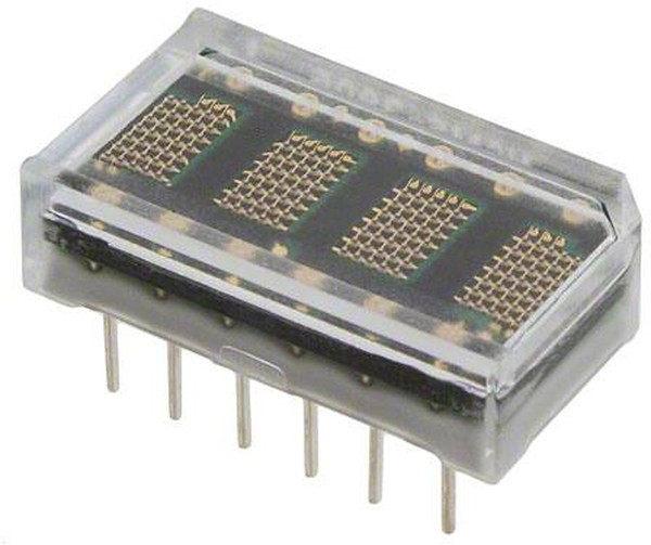 HCMS-3906, LED Displays &amp; Accessories Red 624nm 1x4 Alphanumeric