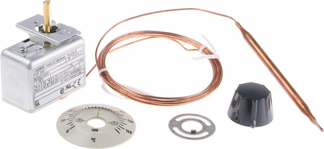 602021/0001-027-000-25- 2000-40-10-00- 00-000-00-6, Capillary Thermostat, +150°C Max, SPST, Automatic Reset, Panel Mount