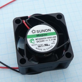 MF40202VX1000UA99, Вентилятор осевой, 24В DC, 40x40x20мм, подшипник Vapo, 18,3куб.м/ч 27,5дБА