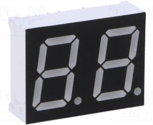 OPD-D5630LB-BW, Дисплей: LED, 7-сегментный, 14,2мм, 0,56", II.зн: 2, синий, 80мкд OPD-D5630LB-BW, Дисплей: LED, 7-сегментный, 14,2мм, 0,56", II.зн: 2, синий, 80мкд