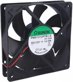 PMD1212PTB1A, Вентилятор осевой, 12В DC, 120x120x25мм, подшипник качения, 254,84куб.м/ч, 54дБА