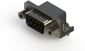 621-009-660-043, D SUB CONN, R/A PLUG, 9POS, DE, SOLDER