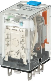 Releon Миниатюрное силовое реле; 1 перекидной контакт 16А (= 24В DC) блокируемая кнопка проверки + светодиод RP531902405