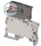 ZS10-SF-R1, DIN Rail Terminal Blocks Pow SNK Screw