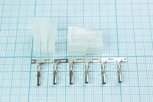 Гнездо питания MF на кабель, двухрядное, 6 контактов, шаг 4,2мм, MF-06F, контакт №14, аналог KLS; Q-9522 K гн пит MF\2x 3\P4,2\каб\\MF-06F к Гнездо питания MF на кабель, двухрядное, 6 контактов, шаг 4,2мм, MF-06F, контакт №14, аналог KLS; Q-9522 K гн пит MF\2x 3\P4,2\каб\\MF-06F к