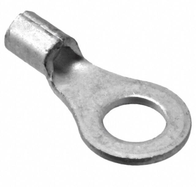 34111, Solistrand Uninsulated Crimp Spade Connector, 0.26mm² to 1.65mm², 22AWG to 16AWG, M4 Stud Size