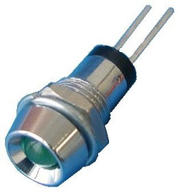 LA07W/G, Светодиод в корпусе d=10мм зеленый, 12,0мКд