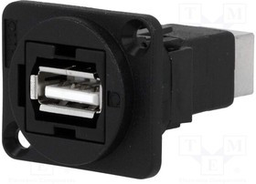 CP30209N, Адаптер USB, конусное отверстие, Гнездо USB Типа A, Гнездо USB Типа B, USB 2.0, FT Series