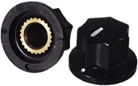 Ручка, внутренний диаметр d6,3, размер 19x12,5, пластик, черный, винт, CF-W3-6