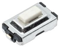PTS636 SP43 LFS, Tactile Switches Tact 50mA 12VDC, 6.0x3.5, 4.3mm H, 320gf, THT leads, Black Actuator