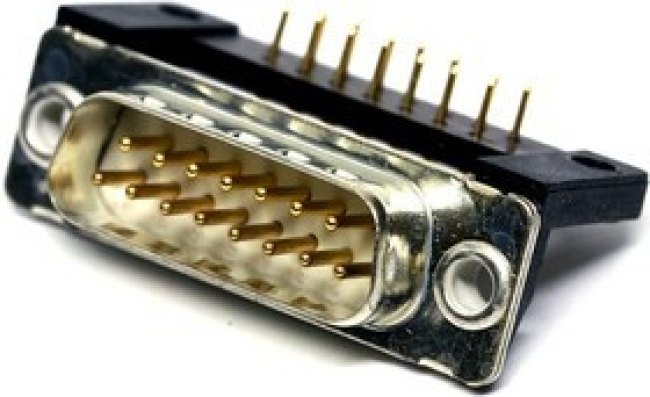 163A11729X, D-Sub Standard Connectors DSUB SLDR PIN ANG 9.4mm PREC MCHND CNT