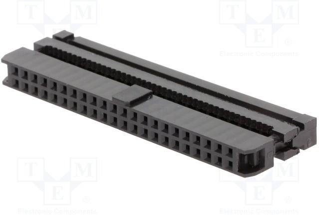 DS1017-44MA2B, (IDC2-44F), IDC разъем, розетка на плоский шлейф 44pin(2x22), шаг 2.00мм