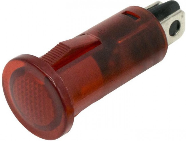 655-1104-104F, LED Panel Mount Indicators 0.5in SnapIn PCB FLAT RED