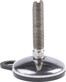 A205/002, M16 75mm Dia. Stainless Steel Adjustable Foot, 750kg Static Load Capacity 3.5° Tilt Angle
