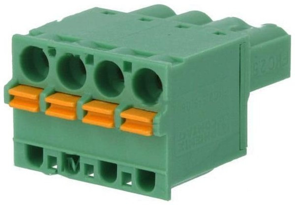 1942390, Pluggable Terminal Blocks 4 Pos 5.08mm pitch Plug 24-12AWG Spring