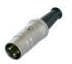 NYS321G, Circular DIN Connectors Plug-DIN 3 pin male nickel/gold REAN