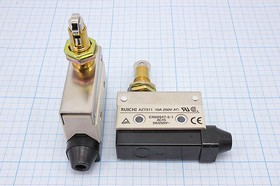 Переключатель концевой(путевой) 54x21 x41, 220, 2, ON-(ON), H77ролик, QAZZ7311; №15310 ПКонц 54x21 x41\220\ 2\ON-(ON)\\ H77рол\QAZZ7311\