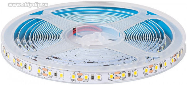 Светодиодная лента 1м, 12В, IP20, 120 LED/m, 9.6Вт/м, холодный белый, 8мм, DL-R120-2835-CW Светодиодная лента 1м, 12В, IP20, 120 LED/m, 9.6Вт/м, холодный белый, 8мм, DL-R120-2835-CW