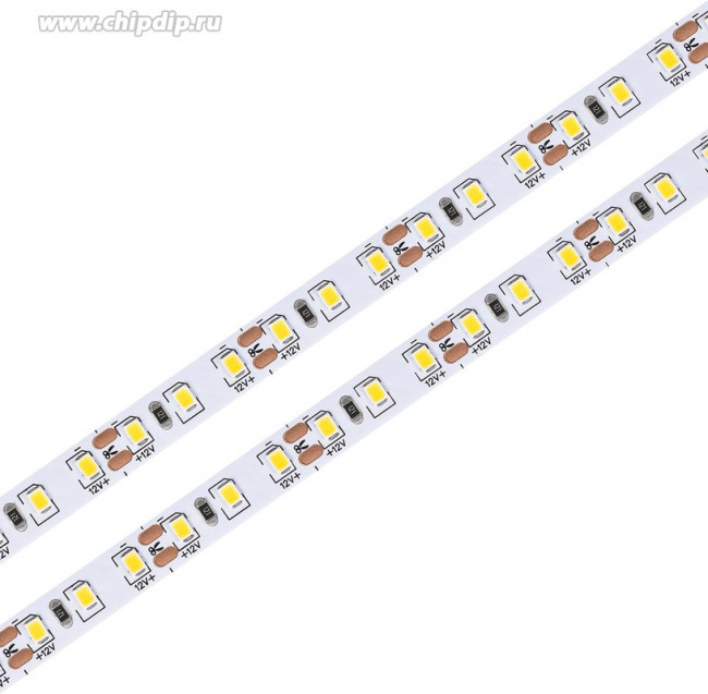 Светодиодная лента 1м, 12В, IP20, 120 LED/m, 9.6Вт/м, холодный белый, 8мм, DL-R120-2835-CW Светодиодная лента 1м, 12В, IP20, 120 LED/m, 9.6Вт/м, холодный белый, 8мм, DL-R120-2835-CW
