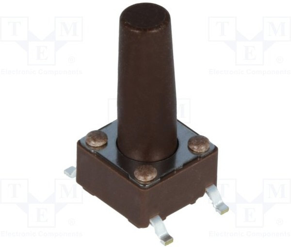 DTSM-66N-V-B, Tactile Switches 6x6 160gf BROWN SMT