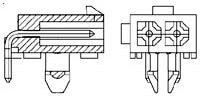770966-2, Pin &amp; Socket Connectors 2 POS R/A PC PLUG