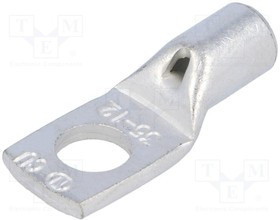 VA01-0120, Кольцевой трубчатый, M12, 35мм2, обжим, на провод, луженые, медь