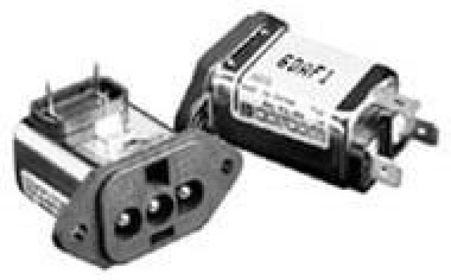 3DAF1, Power Entry Module EMI/RFI 3A 125VDC Solder Panel Mount