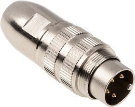 0332 04, 4 Pole Din Plug, DIN EN 60529, 5A, 250 V ac IP68, Screw On, Male, Cable Mount 0332 04, 4 Pole Din Plug, DIN EN 60529, 5A, 250 V ac IP68, Screw On, Male, Cable Mount