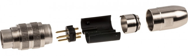 0332 04, 4 Pole Din Plug, DIN EN 60529, 5A, 250 V ac IP68, Screw On, Male, Cable Mount 0332 04, 4 Pole Din Plug, DIN EN 60529, 5A, 250 V ac IP68, Screw On, Male, Cable Mount