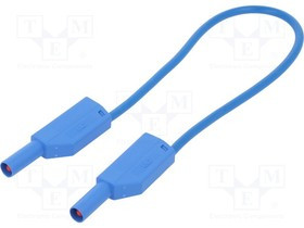 SLK410-E/N/S-02523, Измерительный провод, 19А, с осевым гнездом 4мм, Uном: 1кВ, синий SLK410-E/N/S-02523, Измерительный провод, 19А, с осевым гнездом 4мм, Uном: 1кВ, синий