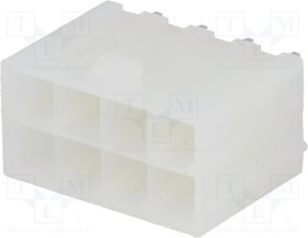 N42GP-08, Гнездо, провод-плата, "папа", N42G, 4,2мм, PIN: 8, THT, 600В, 9А N42GP-08, Гнездо, провод-плата, "папа", N42G, 4,2мм, PIN: 8, THT, 600В, 9А