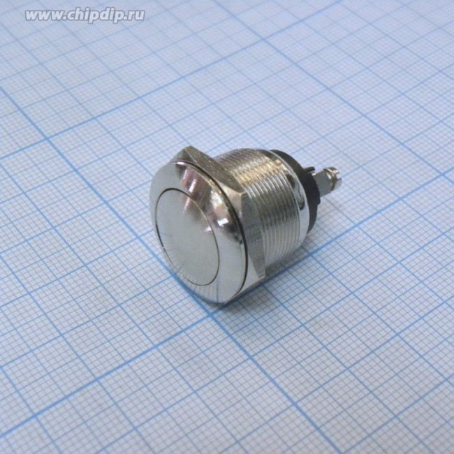 PBS28B, Кнопка антивандальная OFF-(ON) (2A 250VAC)