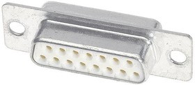 09642117230, D-Sub Standard Connectors 15P FEMALE SOLDR CUP THRU HOLE