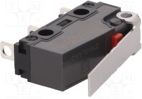AVL3225613-A, Микропереключатель SNAP ACTION, с рычагом, SPDT, 0,1A/250ВAC