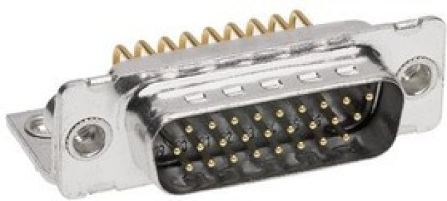 173113-0155, D-Sub High Density Connectors FCT HD MACHCONT PLG RA W/MBKT 44P .8umAu