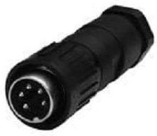 T3424-552, Circular DIN Connectors MALE CABLE CONNECTOR 6 WAY