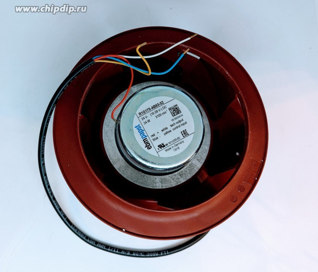 Вентилятор Ebmpapst R1G175-AB63-02 DC 24V 34W 3100min 4pin центробежный