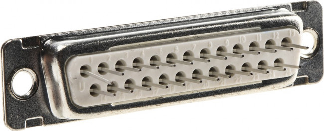 DB25S364TLF, D-Sub Standard Connectors DSUB SIG STB 25P SKT