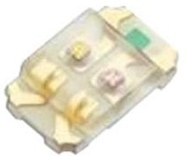 MP005935, Светодиод, Зеленый, Желтый, SMD (Поверхностный Монтаж), 120 °, Прямоугольная, G 20мА, Y 20мА