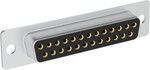 L77SDB25SC309, Conn D-Sub SKT 25 POS 1.38mm Solder Cup ST Cable Mount 25 Terminal 1 Port Tray