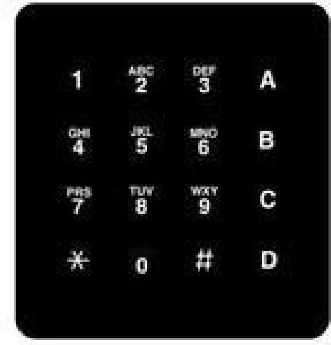 96BB2-056-F, Input Devices Keypad 4x4 White phone Legend/Black