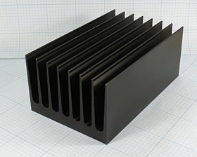 Охладитель (радиатор охлаждения) 200x125x 88, тип F35, аллюминий, BLA275-200, черный