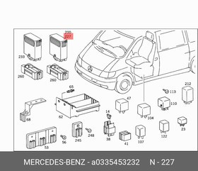 335453232, Реле обогрева заднего стекла [ORG]