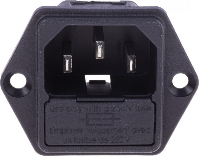 6200.2300, AC Power Entry Modules SCREW 1-POLE .250 QC Socket and fusedrawr