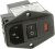 6609104-9, Filtered IEC Power Entry Module, IEC C14, General Purpose, 3 А, 250 В AC, 2-Полюсный выключатель 6609104-9, Filtered IEC Power Entry Module, IEC C14, General Purpose, 3 А, 250 В AC, 2-Полюсный выключатель