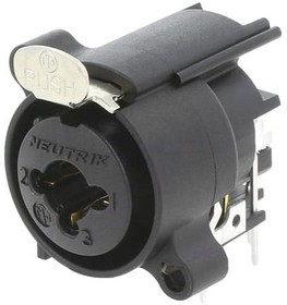 NCJ6FA-H, XLR Connectors A SERIES COMBO;3POLE FEM;PCB HOR